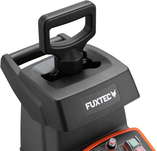 FUXTEC elektrische tuinversnipperaar FX-EGH2800B, rolversnipperaar 2800W met omkeerrotatie, geluidsarm 91,7dB(A), 44mm snijdikte, 60L opvangbak, overbelastingsbeveiliging en veiligheidsuitschakeling van FUXTEC — afbeelding 5
