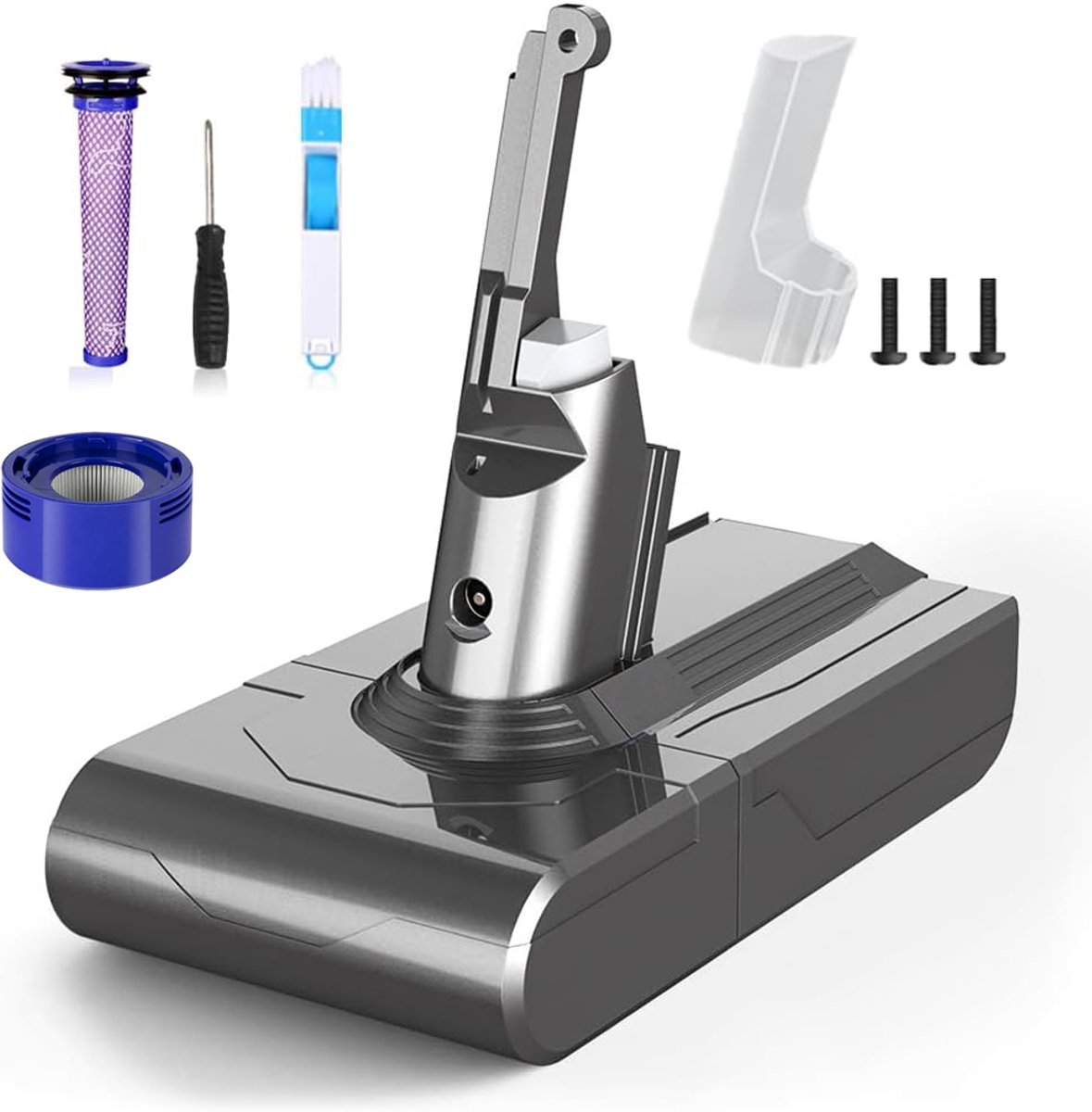 Vervangende Accu 6000mAh 21,6V Voor Dyson V8 SV10