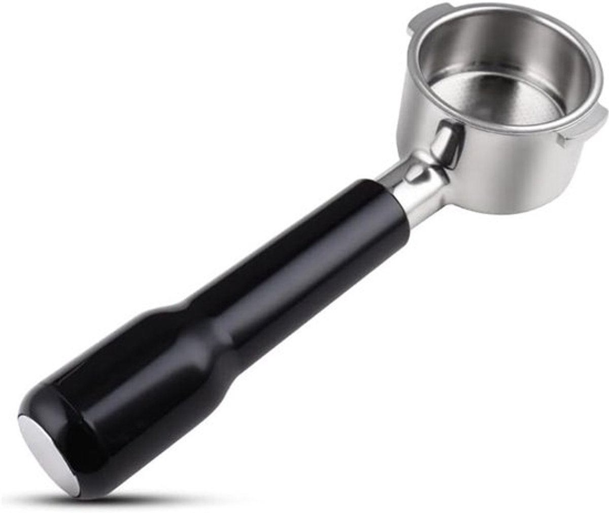 51 mm bodemloze handgreep (dubbele handgreep) voor De'Longhi ECP3420/BCO430/EC260 | Roestvrijstalen filtermand en ABS-handgreep