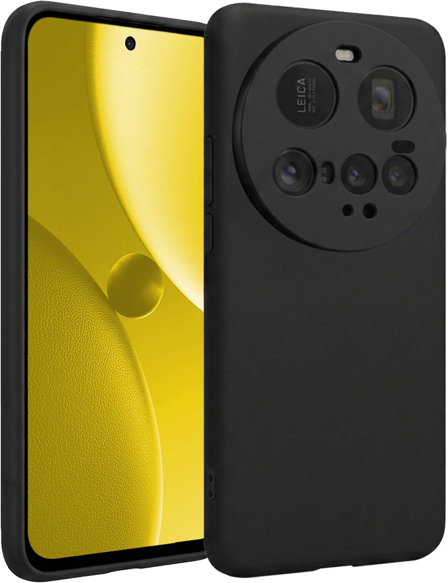 Hoesje - Geschikt voor Xiaomi 15 Ultra - Sterk & Shockproof - Hoes Cover - Siliconen Case - Telefoonhoesjes - Zwart