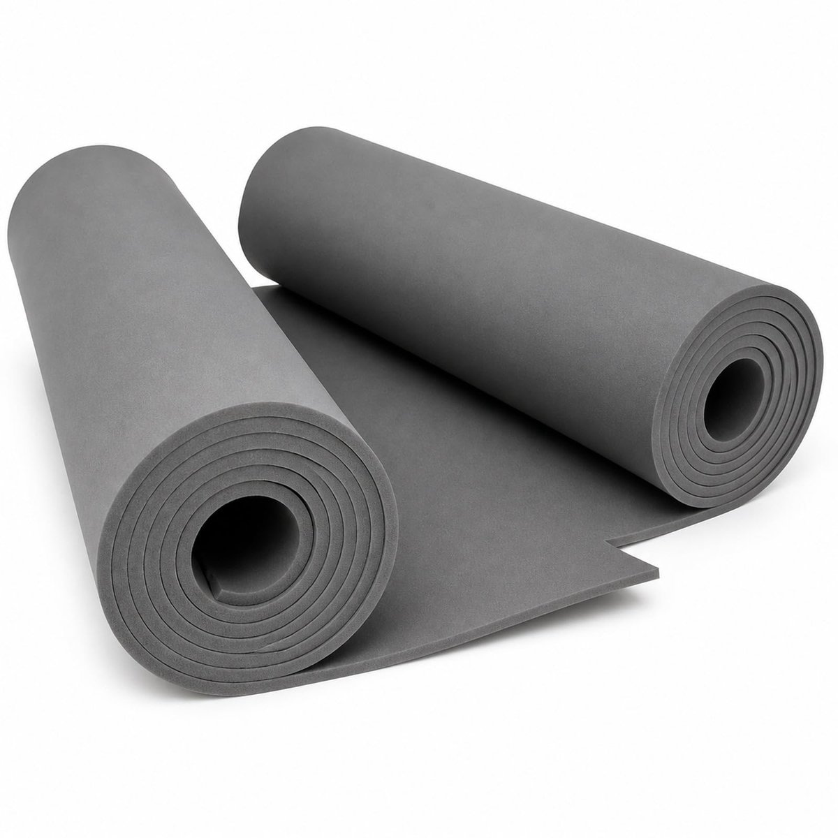 2 stuks EVA-schuim, Do²ping Eva Foam 5 mm, 33 x 200 cm met hoge dichtheid 86 kg/m3 cosplay schuim voor kostuum doe-het-zelf project (5 mm grijs)