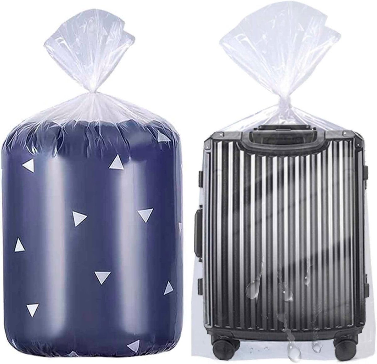 100 x 120 cm extra grote doorzichtige plastic opbergzakken - 5-pack gigantische opbergzakken, platte grote plastic zakken, verplaatszakken voor dekbedden, koffers, pluche speelgoed, bureaustoelen