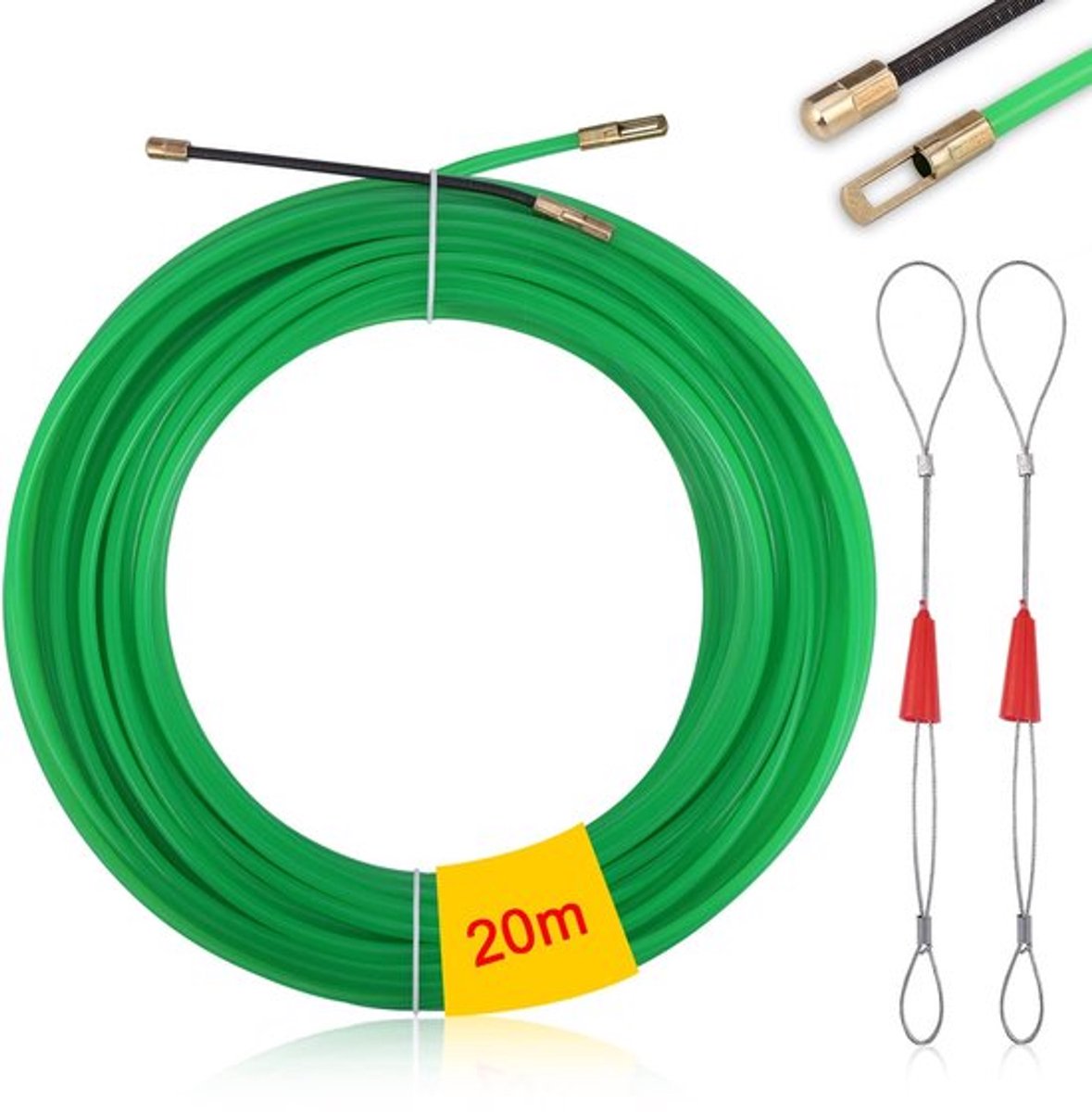 Dailygoody - Visdraad - Kabel Running Trekker - 20 meter - Groen