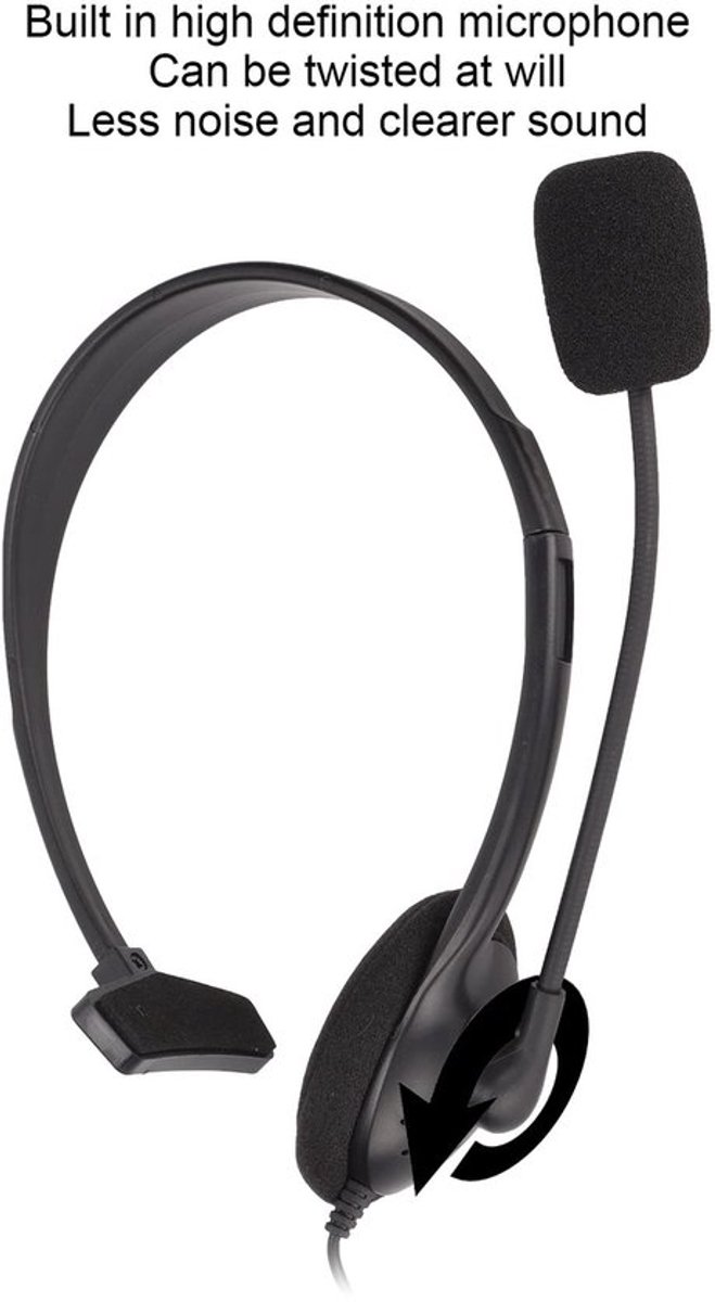 Dailygoods - Headset met Microfoon - Ruisonderdrukking - Ultralicht