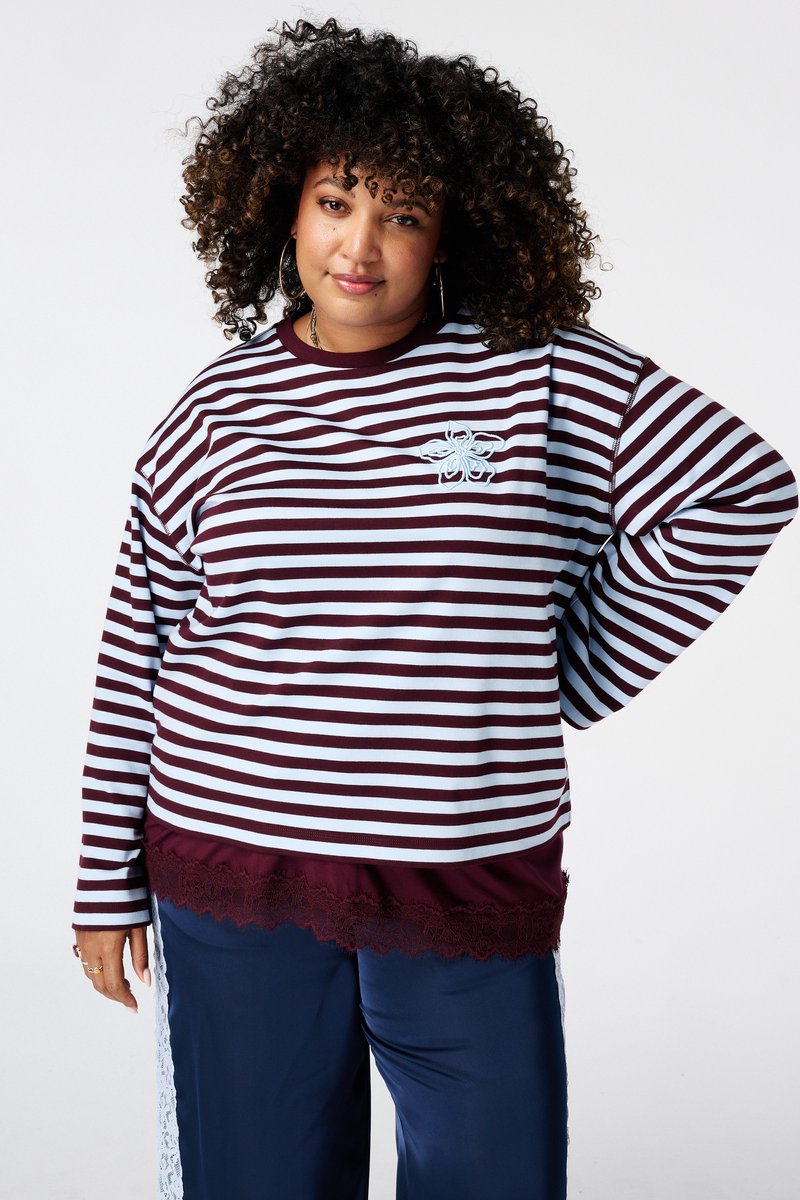 MS Mode Top Gestreepte longsleeve