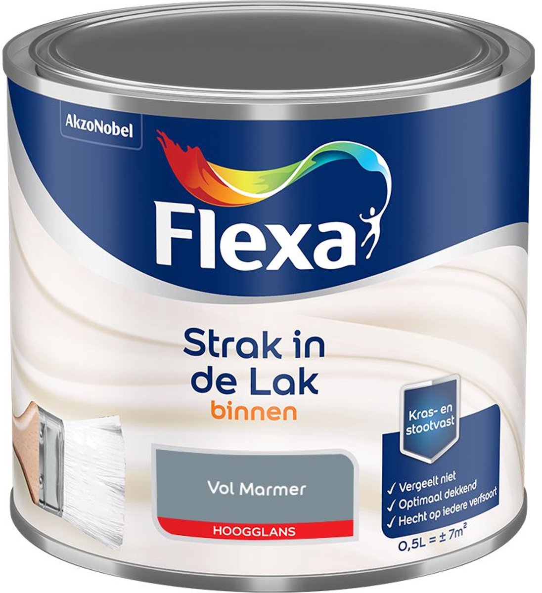 Flexa - Strak In De Lak Binnenlak Hoogglans - Vol Marmer - Mengverf - 500 Ml