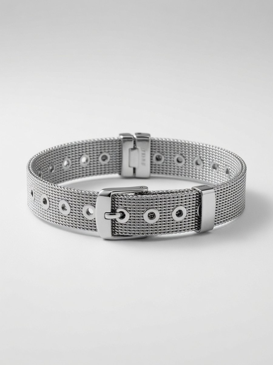 Zilverkleurige No-Fade Waterproof Horlogeband Armband - 316L RVS