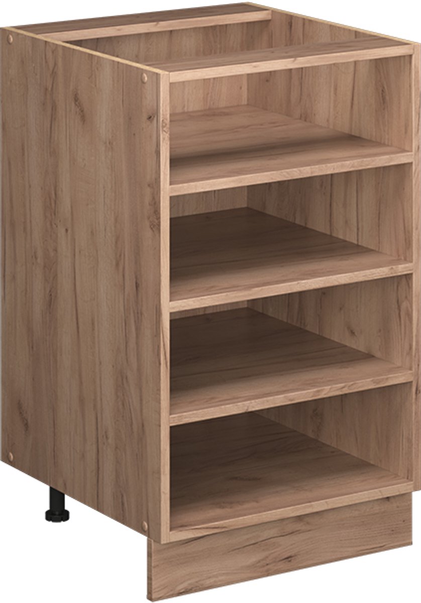 Vicco Keukenrek Fame-Line, Goudkleurig Eiken, 50 cm zonder werkblad