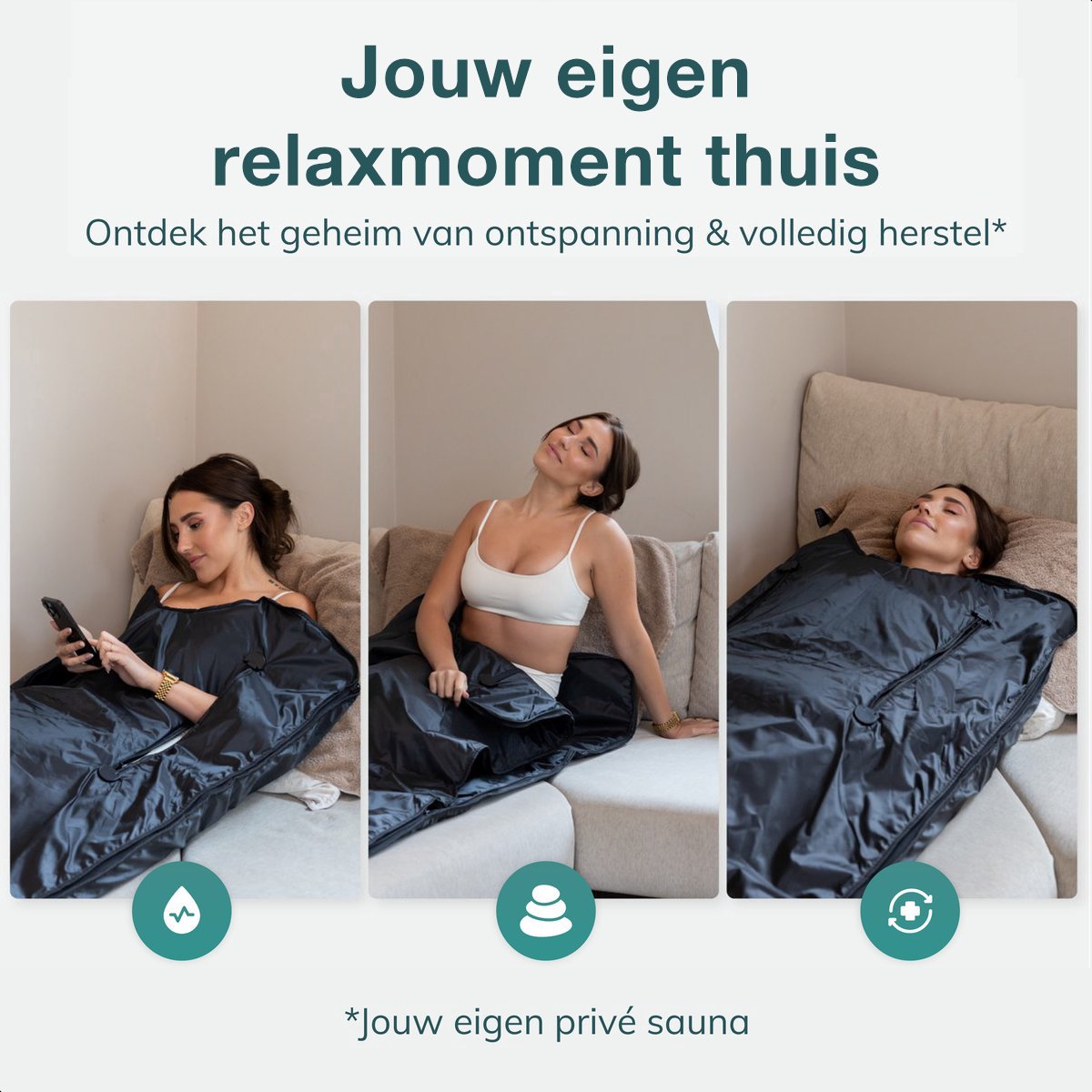 Soft & Silky Infrarood deken - Oxford - Sauna - Paneel - Warmtedeken - Elektrische Deken - Infrarood Verwarmingspaneel - Verwarming - Infraroodlamp - Therapie – foto 5