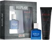 Replay Essential for Him Geschenkset 30ml EDT Spray + 100ml Douchegel
