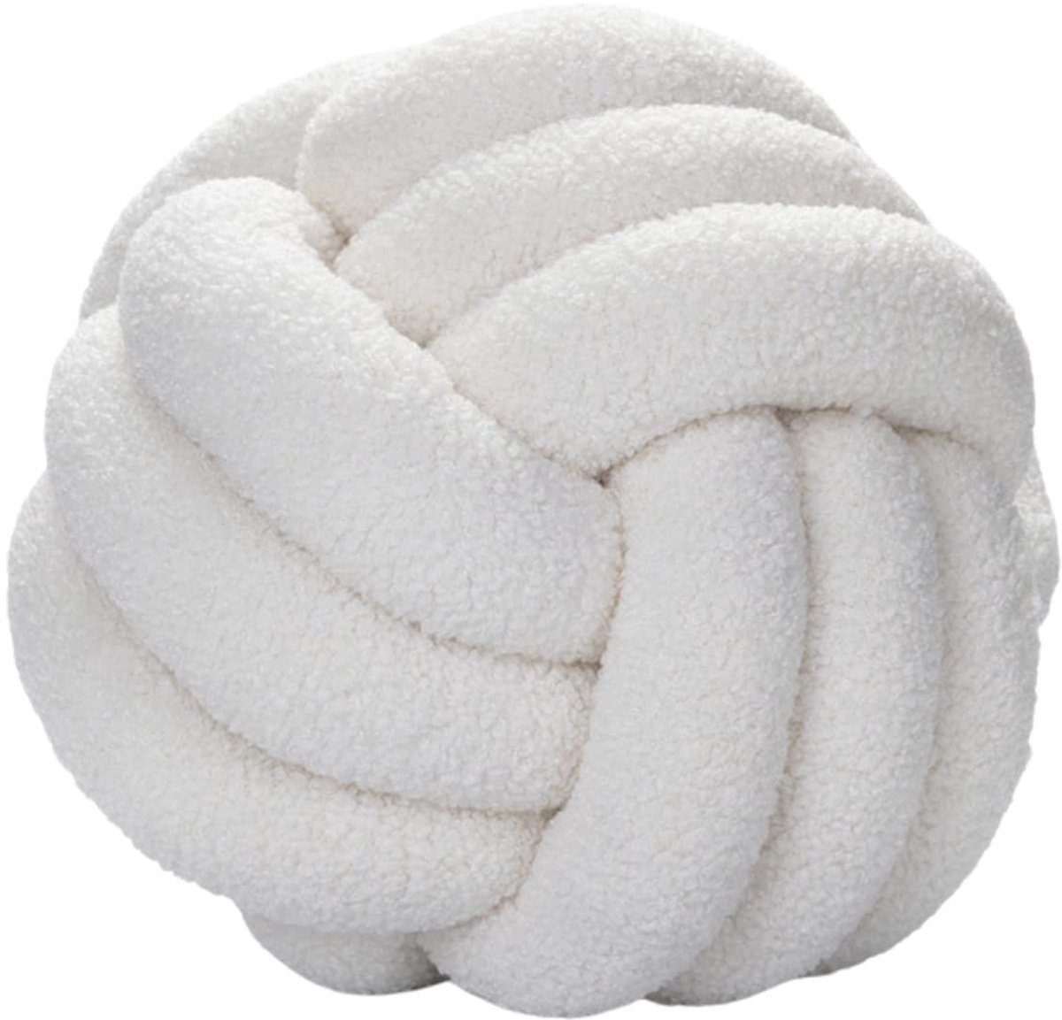 Knoop Kussen Rond Balkussen, 28 cm Lamswol Knoop Balkussen Home Decor Kussen Handgemaakt Geknoopt Sierkussen voor Bank Bed Auto Kantoor