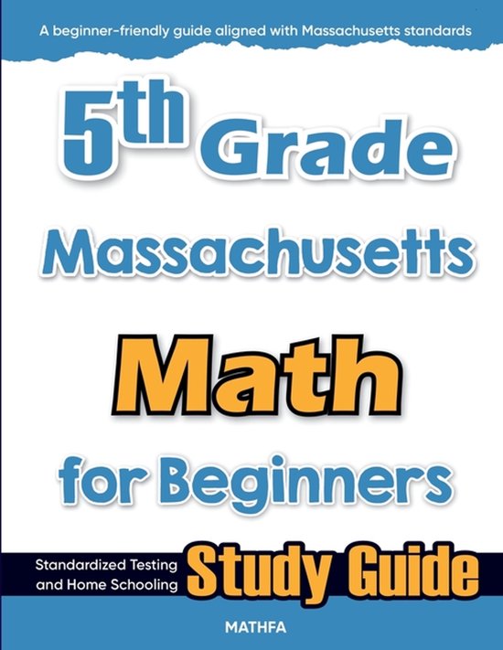 5th Grade Massachusetts Math for Beginners - cover
