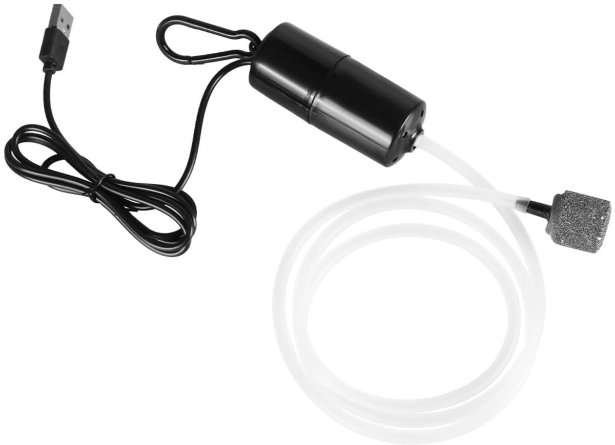 Dailygoods - Mini Luchtpomp voor Aquarium met USB Aansluiting