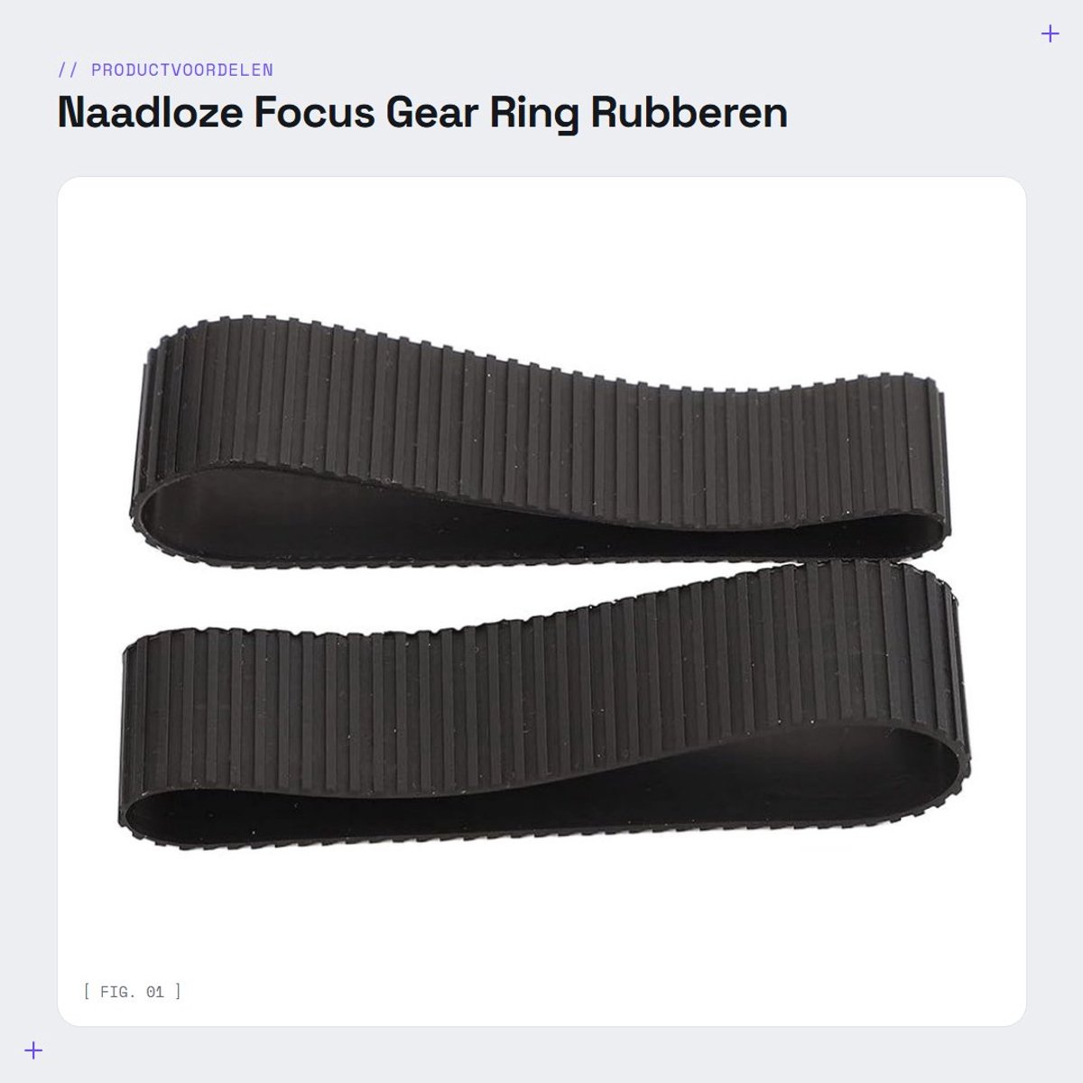 Dailygoods- Focus Ring Naadloos - Camera Zoom Ring - Rubberen Ring - Compatibel met EF 24-70mm F2.8 II - Lichtgewicht 12g - 360° Soepele Rotatie - Scherpstelring