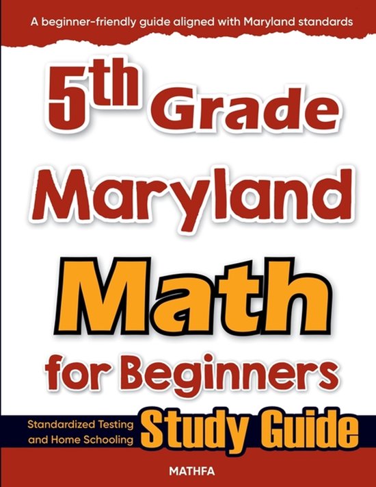 5th Grade Maryland Math for Beginners - cover