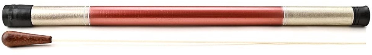 Dailygoods- Dirigeer Baton Lichtgewicht - Houten Handgreep - Glasvezel Schacht - 39,8 cm - Draagdoos - Duurzaam en Milieuvriendelijk - Dirigeerstok