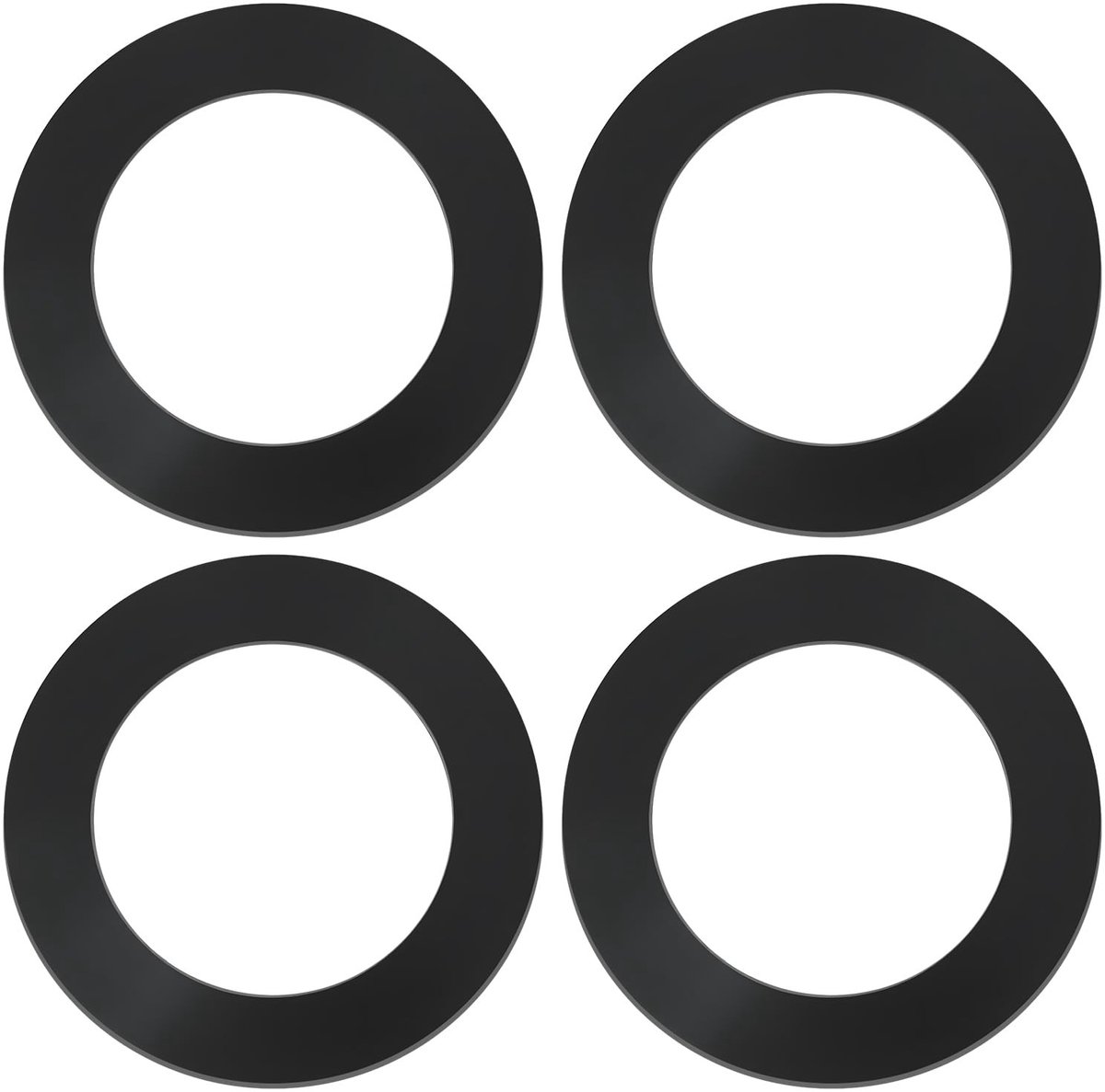 Dailygoods- Brandstoftankdop Afdichting - 4 Pakkingen - NBR-Rubber - 58mm/38mm/3mm - Geschikt voor Motorfietsen/ATV's - Voorkomt Lekken - Afdichtring