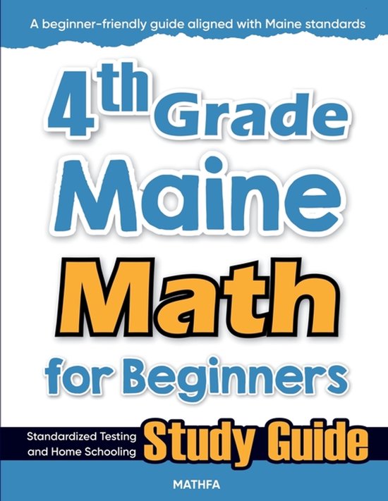 4th Grade Maine Math for Beginners - cover