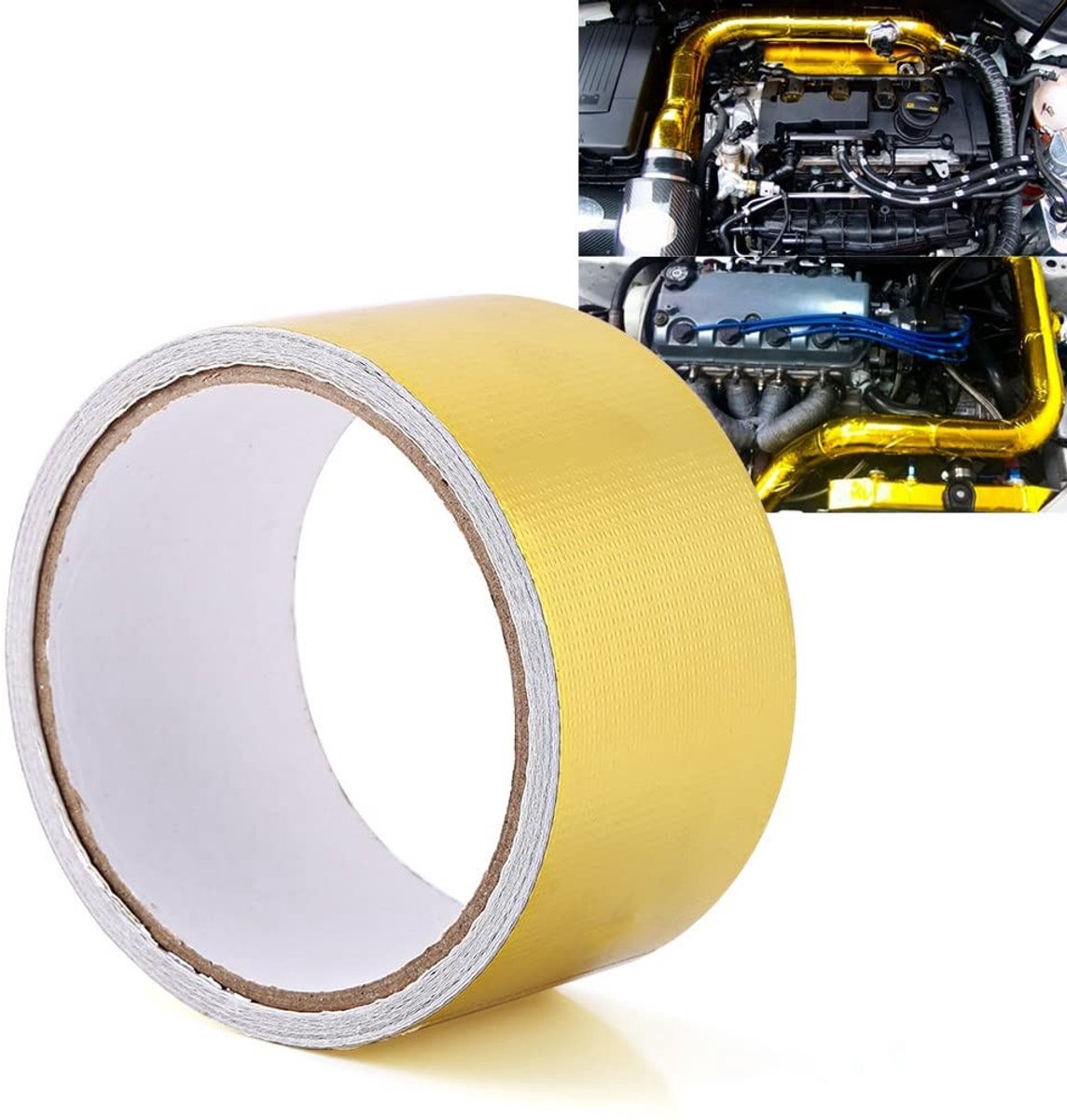 Dailygoods- Hittebeschermingsfolie - Vlamvertragend Aluminiumfolie - Isolatietape - Geluidsabsorptie - Luchtdicht - Waterdicht - 5 x 40 m