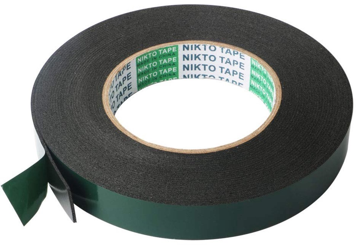 Dailygoods- Montagetape - Dubbelzijdige Lijmtape - Zwart PE Schuim - Waterdicht - Temperatuur- en Vlambestendig - 20 mm x 10 m - Tape