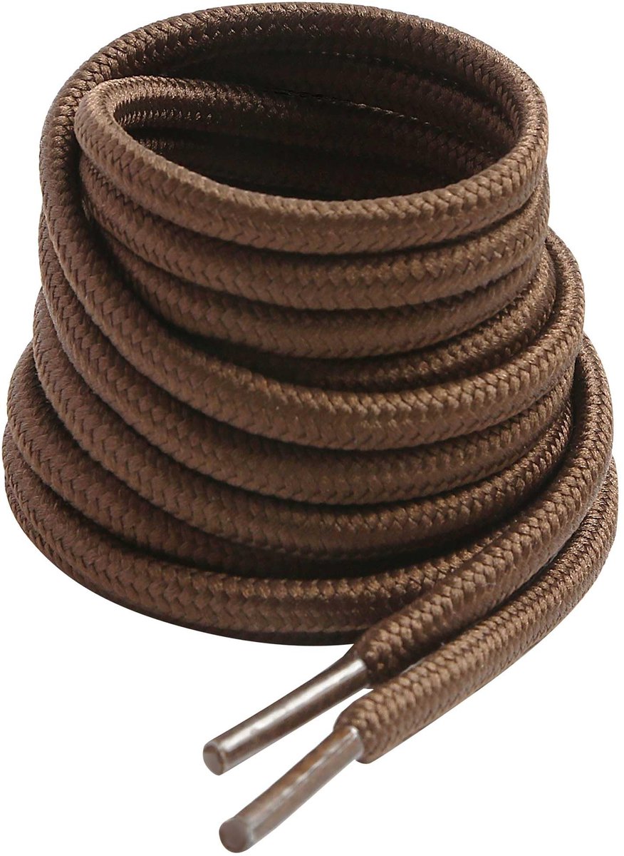 Dailygoods- Laarzenveters Scheurvast - Ronde Veters - 4 mm Diameter - Vervangende Veters - Voor Dames/Heren - Geschikt voor Wandelschoenen - Schoenveters