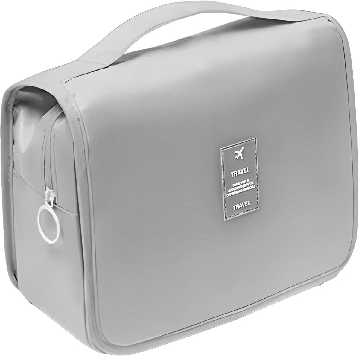Dailygoods- Toilettas Waterdicht 24 x 9,5 x 19 cm - Reis-toilettas - Cosmetica-organizer - Ophangbare toilettas - Tas met handvat - Hoogwaardig Oxford-weefsel - Cosmeticatas