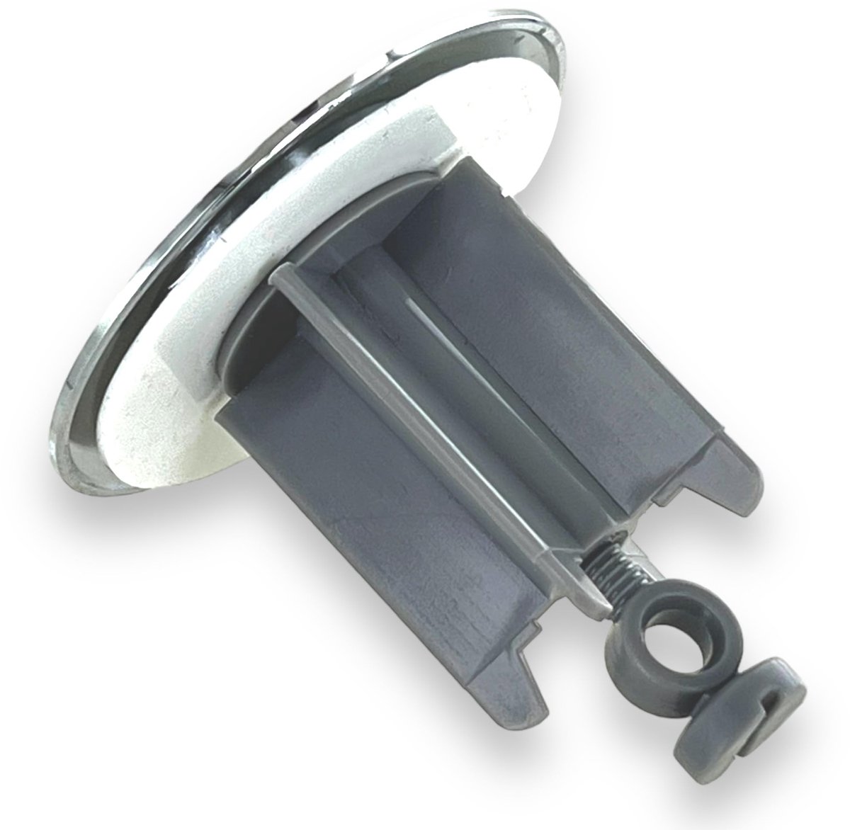 Dailygoods- Afvoerstop Universeel - Excentrische Plug - 1 1/4 Inch - 65 mm Diameter - Verchroomd Metaal - Efficiënte Afdichting - Afvoerplug