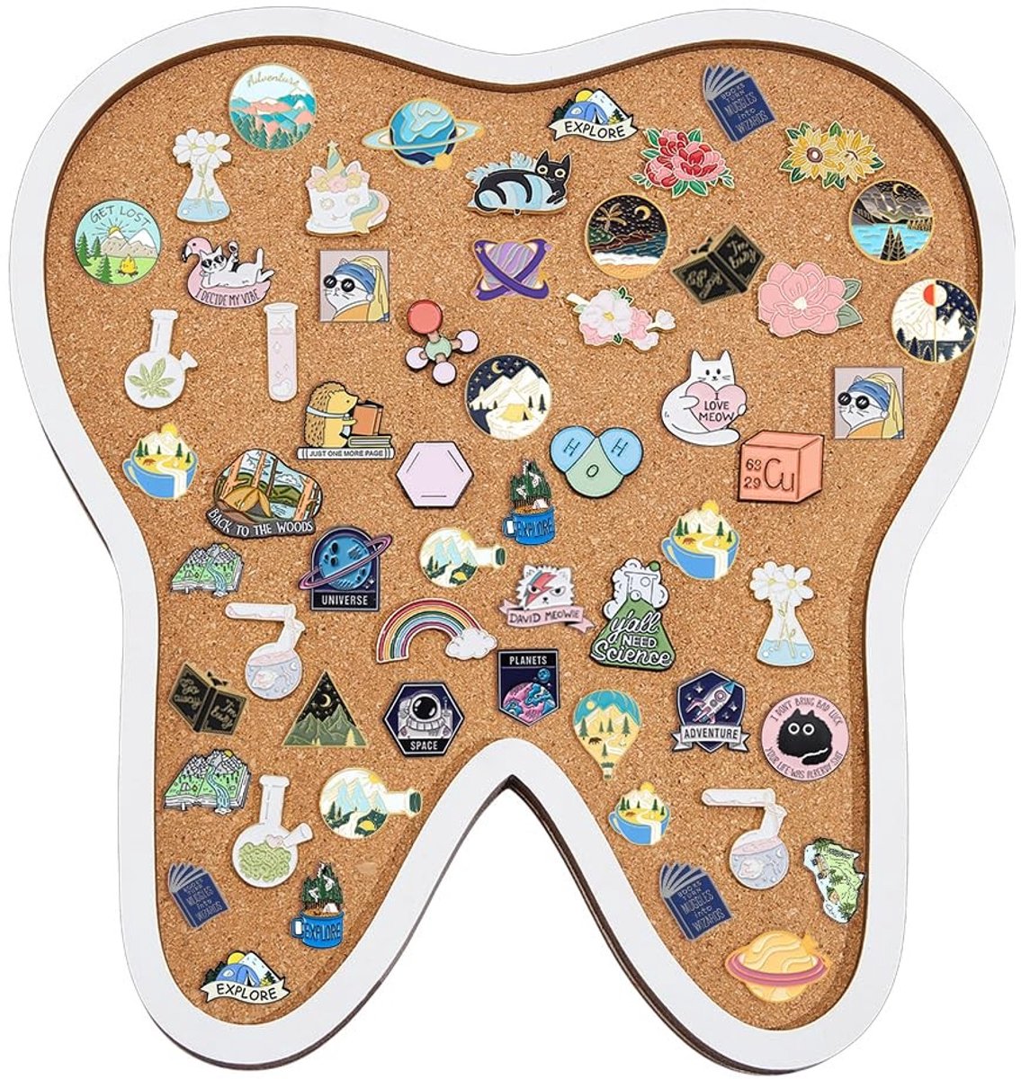 Dailygoods- Kurkbord 30 x 28 cm - Prikbord - Wandbord - Decoratie - Hoogwaardig Kurk - Zelfgenezend