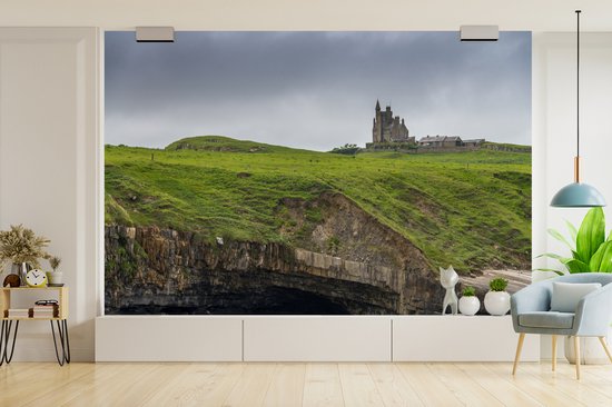 Papier peint photo peint vinyle - Ruine en Irlande largeur 600 cm x hauteur 400 cm - Tirage photo sur papier peint (disponible en 7 tailles)