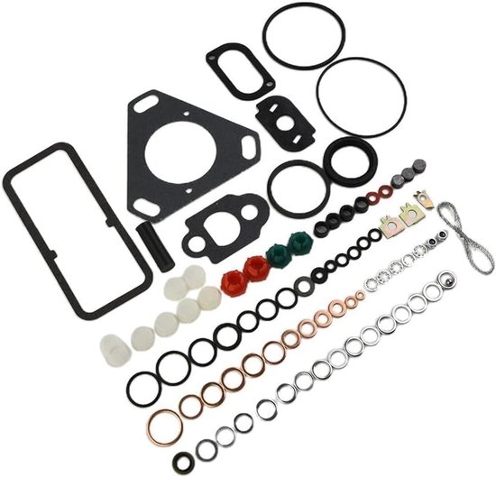 Reparatieset Brandstofpomp - Afdichtingen Kit - Motoronderhoud - Duurzame Materialen - 12x12x2 cm - Zwart — afbeelding 5