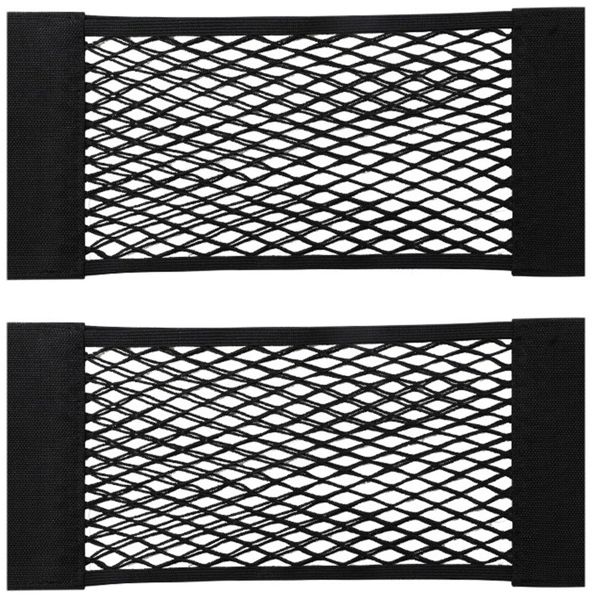 2 netvakken van elastisch touw, auto-netvakken, kofferbakaccessoire voor auto, opbergtas