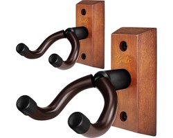 BOTC Gitaar Wandbeugel - Set van 2 stuks - Muurbeugel – Gitaar standaard – Guitar Stand – Viool – Basgitaar - Ukelele - muurhaak