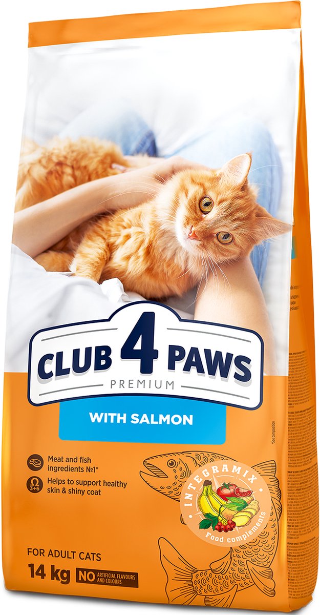 Club 4 Paws Club 4 Paws premium droogvoer met zalm - adult cats 14 kg