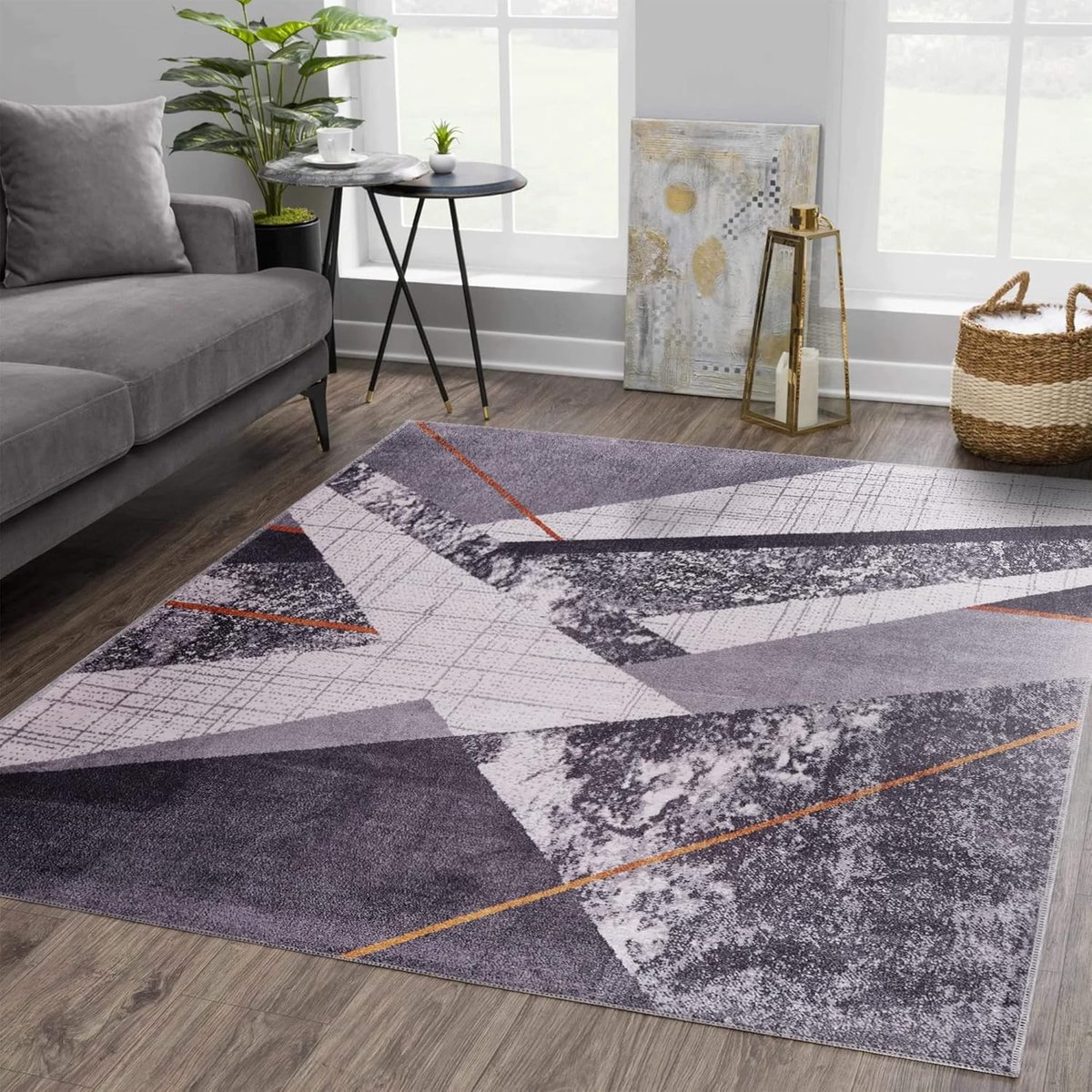 Vloerkleed | Wasbaar Vloerkleed | Antislip | Wasbaar Tapijt voor Keuken, Slaapkamer, Hal, Woonkamer | Vloerkleed Oosters Design Tapijt | Laagpolig (Dark Blue, 200X290)
