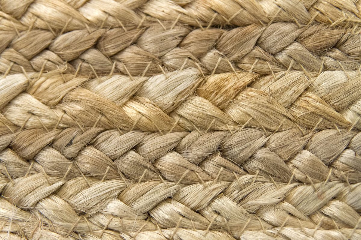 Vloerkleed Van Jute, Tapijt Alhambra Natuurlijk, 100% Natuurlijk Tapijt Van Jute, Handgeweven, Vloerkleed Voor Woonkamer, Slaapkamer, Eetkamer, Gang, Ingang - (150x80cm)