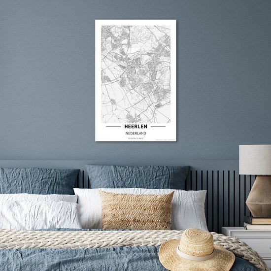 Affiche Plan de la ville Heerlen - 40x60 cm - Carte