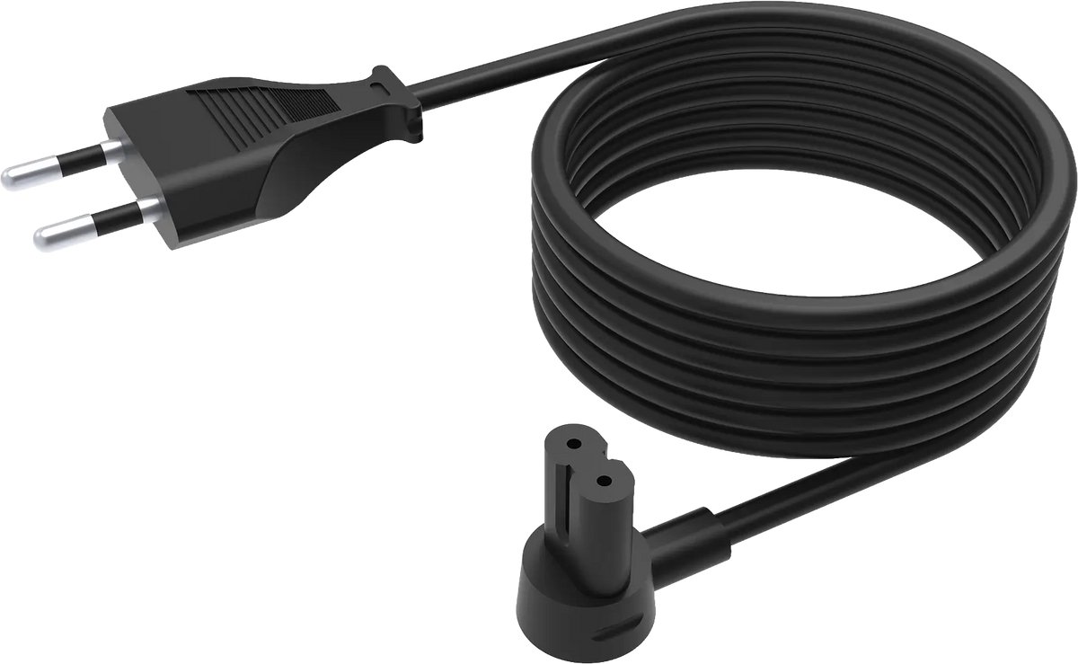 Flexson FLXE5M1021EU electriciteitssnoer Zwart 5 m