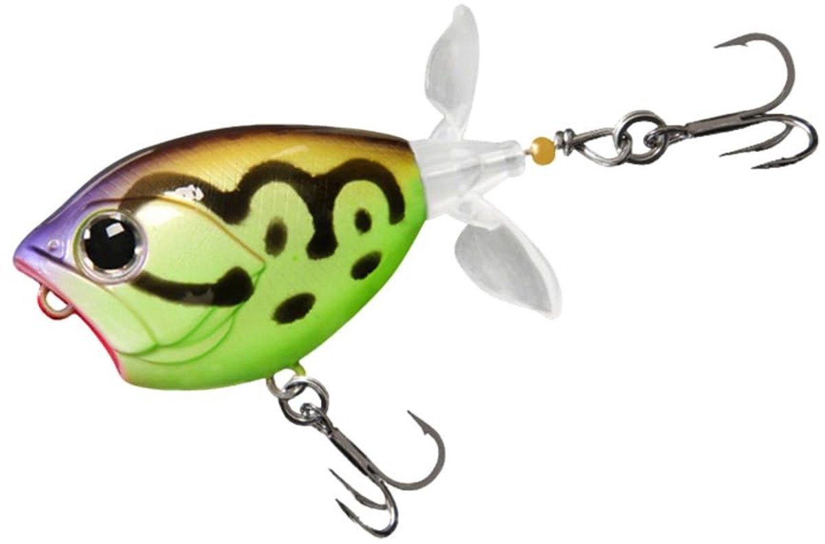 Dailygoods- Spinnerstaart 5 cm - Drijvend Kunstaas - Hard Aas - Drievoudige Haken - Voor Snoekbaars/Meerval - Geschikt voor Zoet/Zout Water