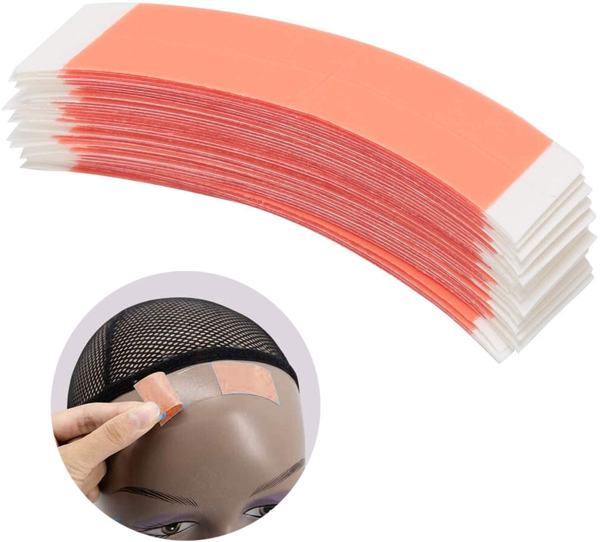 Dailygoods- Dubbelzijdige Tape Extra Sterk - Waterdicht - Hechting tot 28 Dagen - Geschikt voor Pruiken - 36 Stuks - Hoogwaardig Kleefmateriaal - Pruik Tape