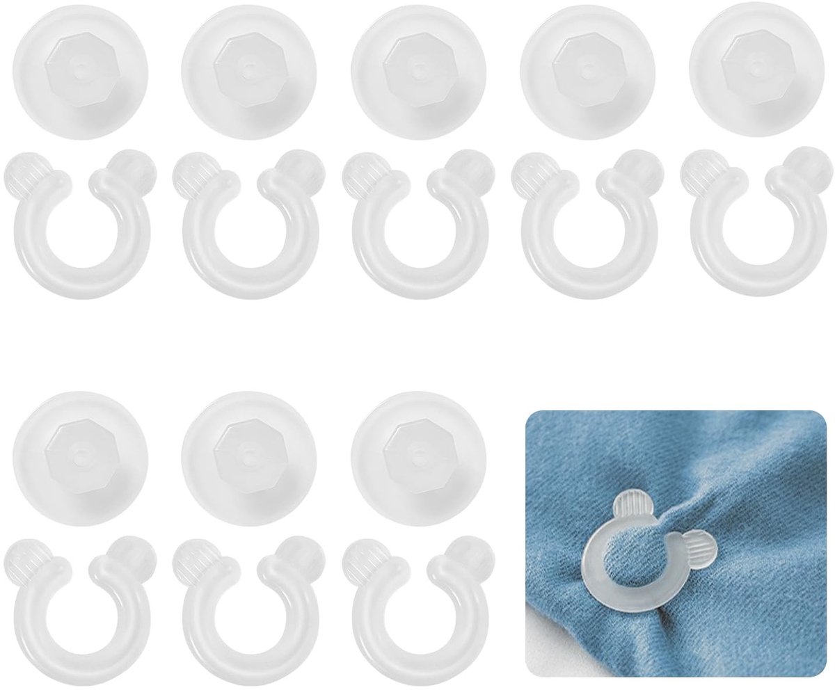 Dailygoods - 8 Stuks Dekbedovertrekclips, Dekbed Hoekhouder, Dekbedovertrekclips van Duvet Donuts, Antislip Dekbedovertrekclips om het Dekbed op Zijn Plaats te Houden, Sluiting met Vergrendeling