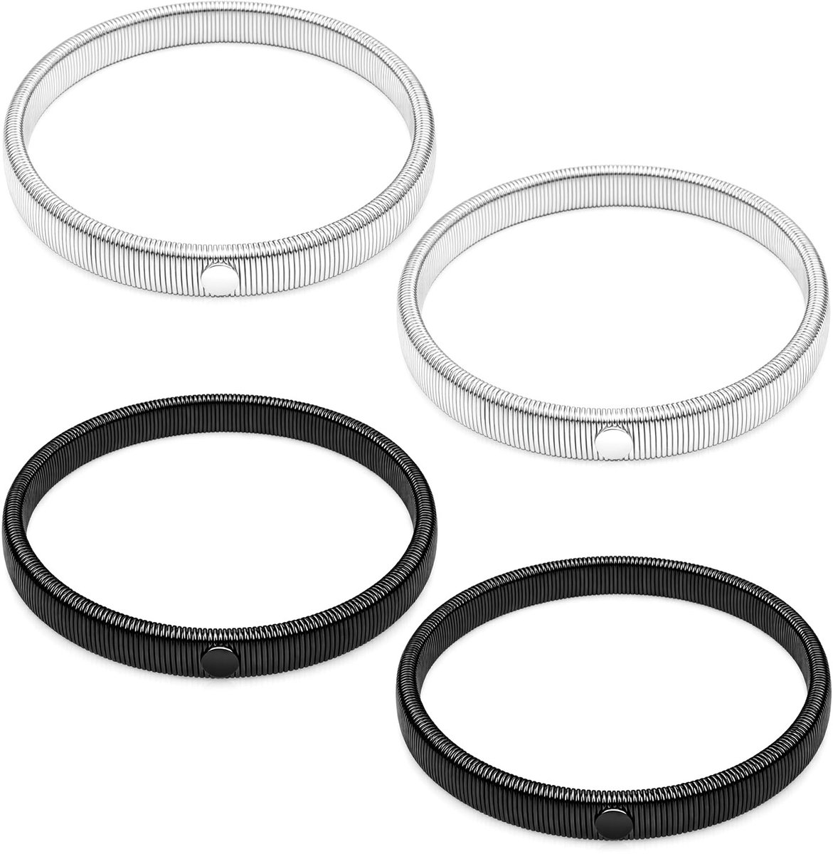 Dailygoods- Mouwen Kousenbanden - Mouwenplankje - Mouwen Ophouders - Elastische Armbanden - Antislip - Flexibel en Elastisch - Mouwhouder