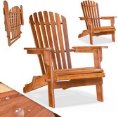 Casaria Adirondack Tuinstoel 2 Stuks - Acacia Hout - Inklapbaar