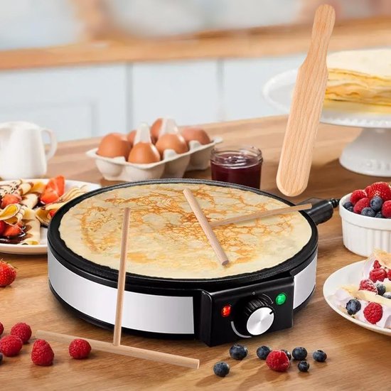 3 stuks pannenkoekenverdelers van beukenhout, T-vormige pannenkoeken, spatel en verdeler in set, gemakkelijk te reinigen, deegverdeler voor pannenkoeken, pannenkoeken, accessoires, pannenkoeken, — afbeelding 4