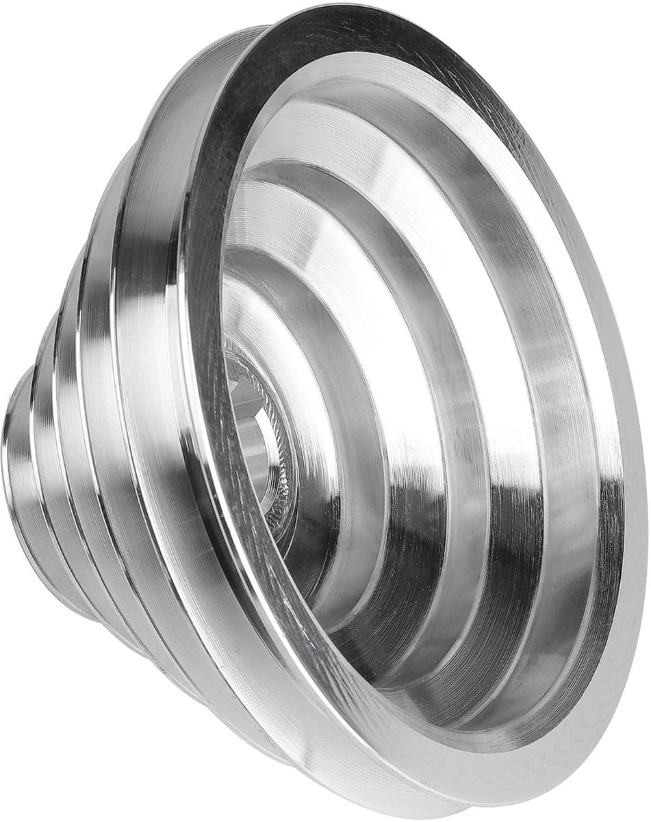 Katrol met 5 lagen, gatdiameter 24 mm, buitendiameter 54 mm-150 mm, riemschijf van aluminiumlegering voor riemen van de vorm A, type V, bandbreedte 12,7 mm
