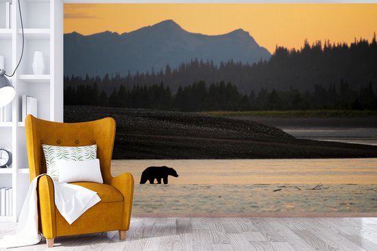 Papier peint Papier peint photo en vinyle - Ours brun largeur 390 cm x hauteur 260 cm - Tirage photo sur papier peint (disponible en 7 tailles)