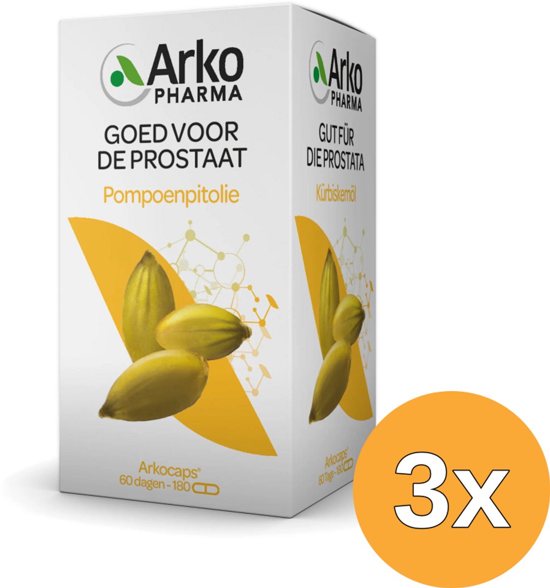 3x Arkocaps Pompoenpitolie (180 capsules)
