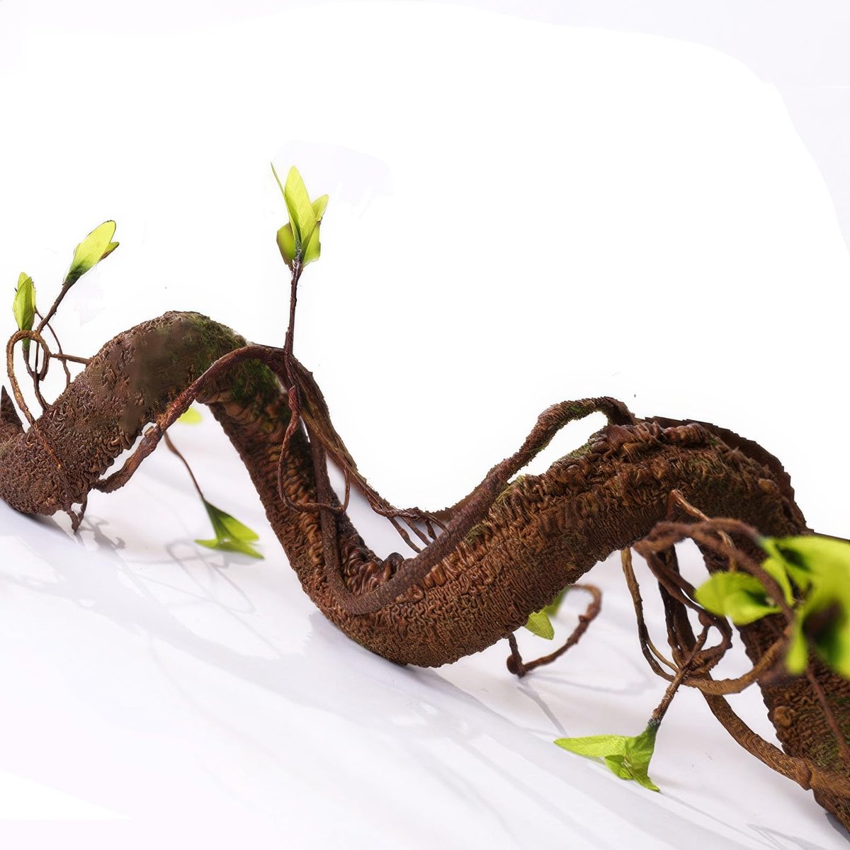 buigbare wijnstok tak met groene bladeren, decoratieve boomtakjes, flexibele tuin muur opknoping decor, nep planten stam slinger