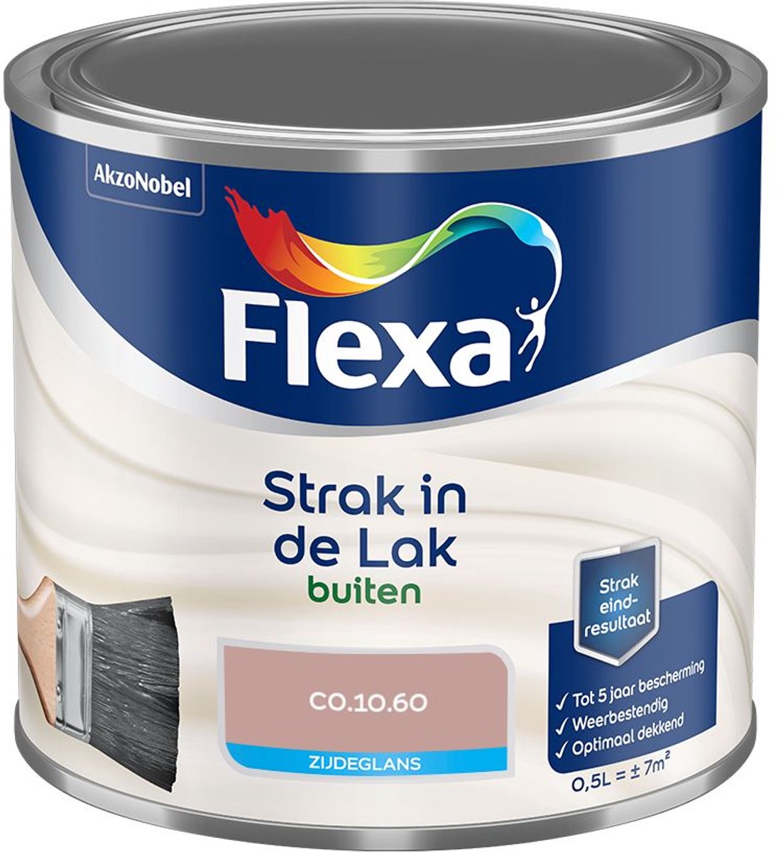 Flexa - Strak In De Lak Buitenlak Zijdeglans - C0.10.60 - Mengverf - 500 Ml