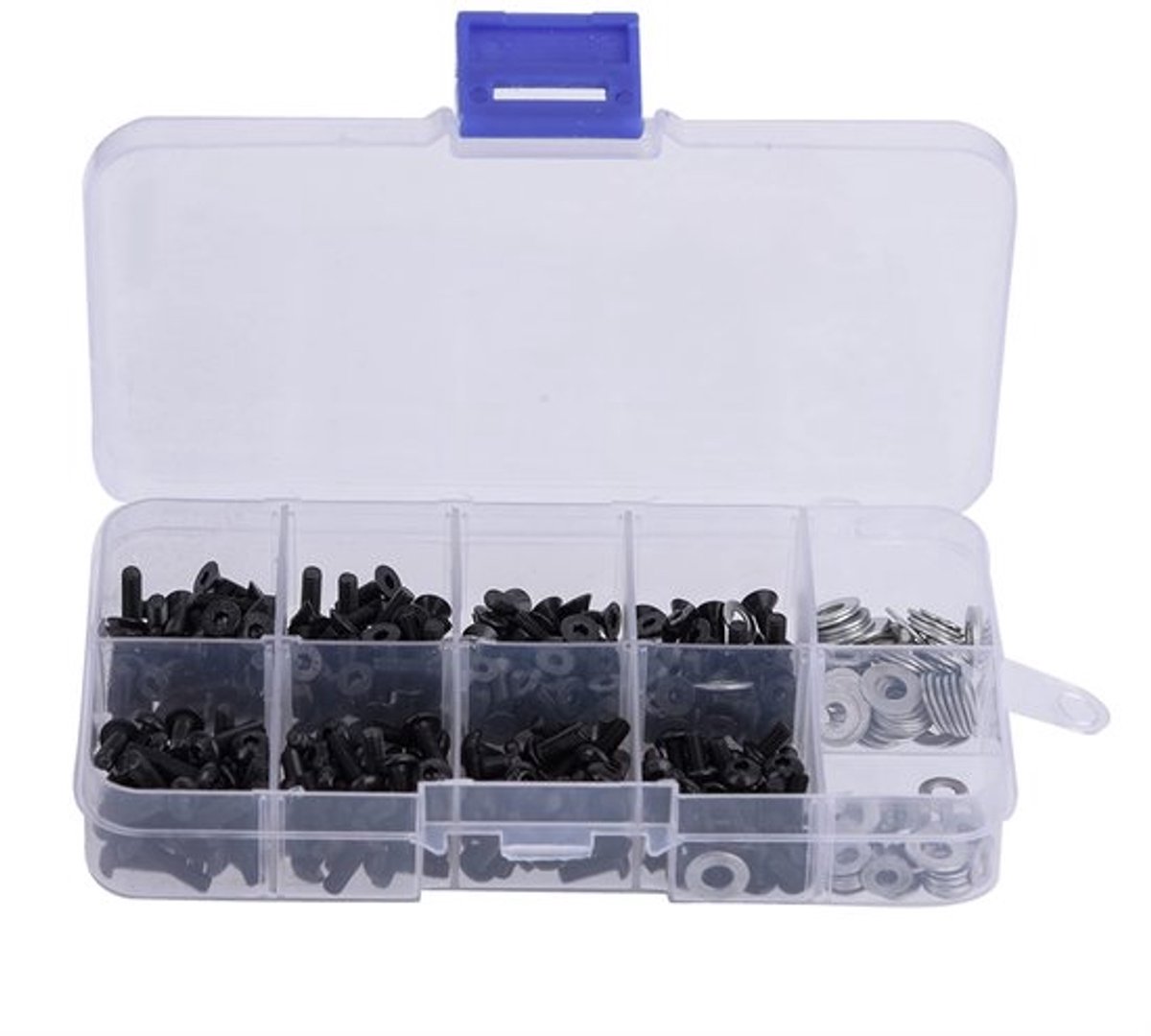 Dailygoods- Schroefset 180 Stuks - Platte/Ronde Kop - Gereedschapsset