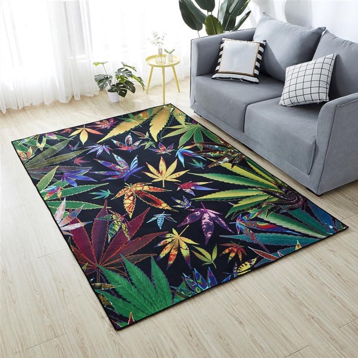 3D illusie tapijt antislip vloerkleed moderne minimalistisch tapijt mat vloermat zwart wit tapijten voor slaapkamer woonkamer kantoor abstracte driedimensionale rechthoek polyester 3D swirl tapijt(50x